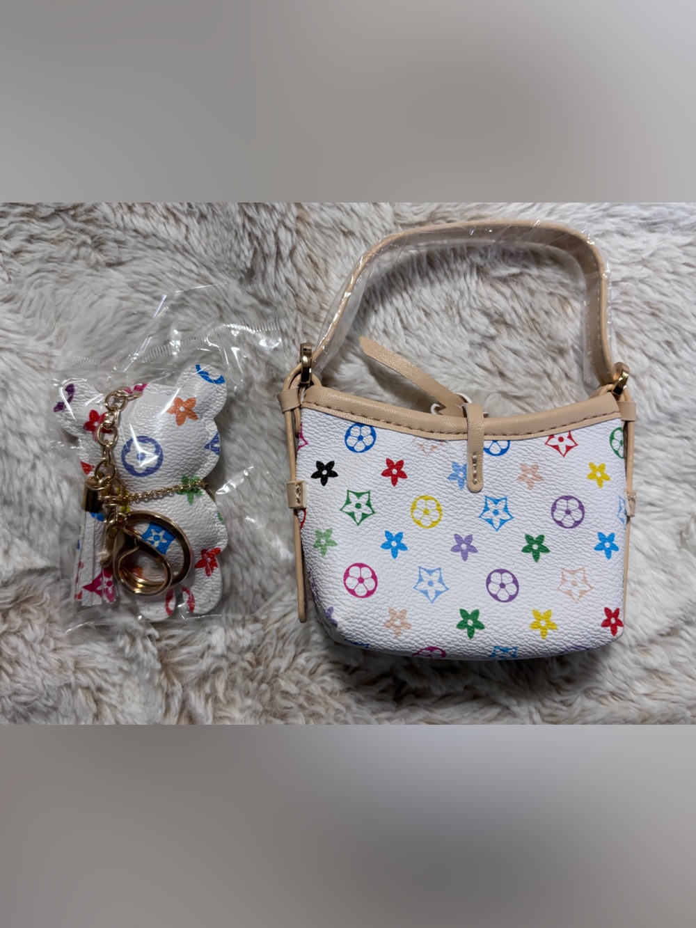 Monogram Kids Mini Purse and Teddy Bear Purse Charm - Picture 3 of 5
